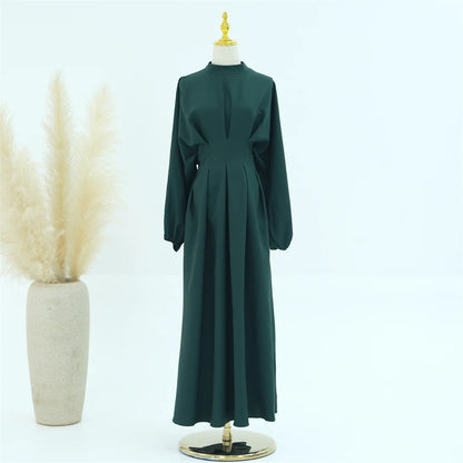 Ramadan Linen Abaya Dubai Turkey Islam Muslim Modest Dress Kaftan Prayer Clothes For Women Kebaya Robe Arabe Femme Musulmane