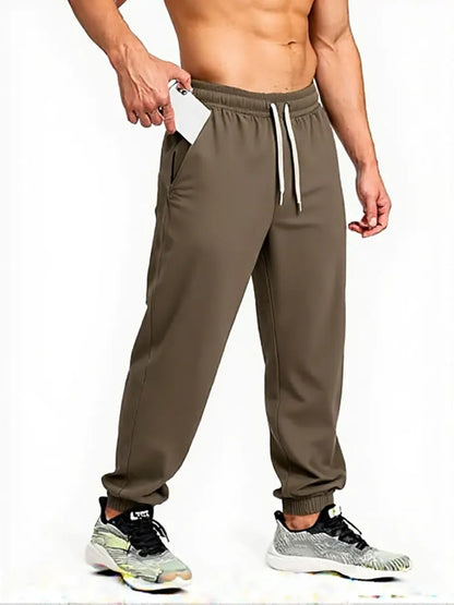 65% Cotton Twill Baggy Casual Jogger Pants Men 380g Anti-wrinkle Work Wear Trousers Outdoor Sport Sweatpants Breathable Knitted.