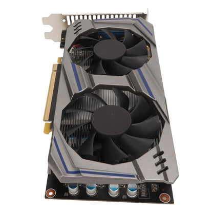 Graphics Card 128BIT GDDR5 PCI Express2.0 Double Fan Desktop PC Computer Discrete Gaming Graphics Card Double Fan Graphics Card.