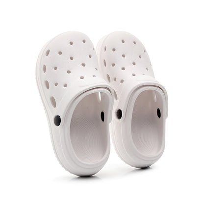 Kids Sandals Hole Children's Shoes Slippers Soft Anti-Skid Simple DIY Design Hole Baby Shoes Sandy Beach For Boys Girls.