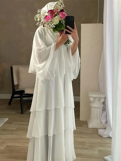 Summer Modest Kaftan Hijab Dresses For Women Kids Open Chiffon Khimar Kimono Abaya Dubai Luxury Muslim Sets Islam Kebaya Damen