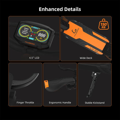 Kugoo LX10+ Electric Scooter 2*1400W Motor 60V 20.8Ah Battery 10 inch Tires 72km/h Max Speed 90km Range Hydraulic Disc Brakes.