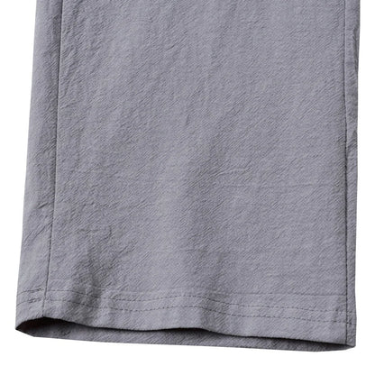 European And American Men's Cotton And Linen Trousers Multi-pocket Work Pants Loose Straight Sportswear And Casual Trousers.