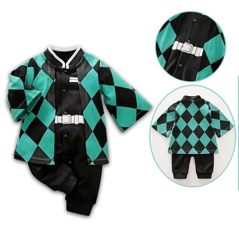 Baby Sommer kurz ärmel ige Baumwolle Anime Overall Jungen Mädchen Rollenspiel Kostüme Baby Kurzarm Body suits Kinder Stram pler.