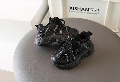 Oulylan Children Casual Shoes Thick-soled Sports Shoes Infant Footwear Boy Sneakers Breathable Non-slip Baby Shoes