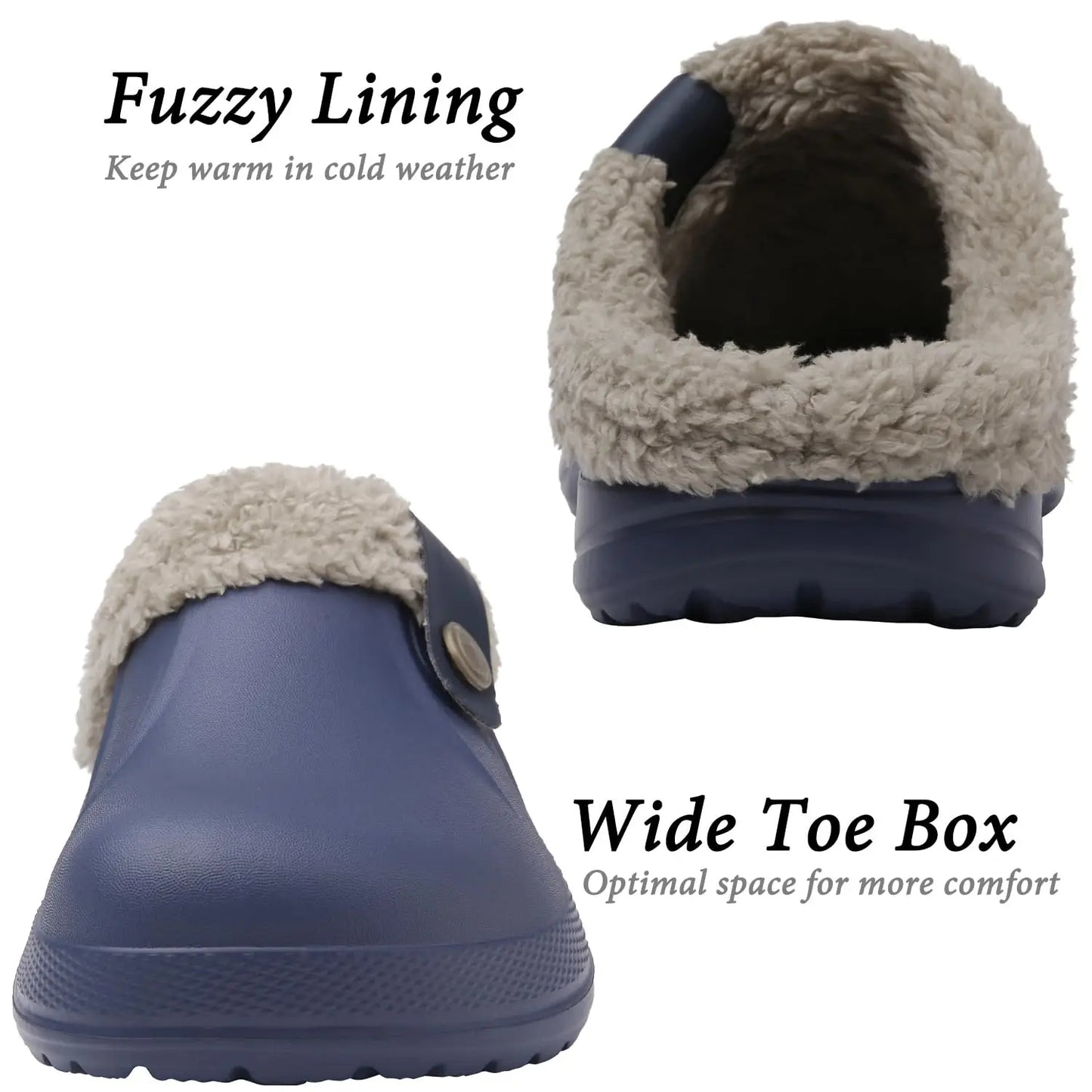 Fashion Men Cotton Slippers Winter Women Men Short Plush Slippers Casual Waterproof Garden Men Shoes New Fur Furry Cotton Shoes