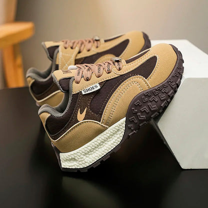 Girls Trendy Athletic Sneakers Durable Suede Comfortable Fit NonSlip Rubber Outsole Kids Causal Shoes Non-slip Boys Sports Shoes.