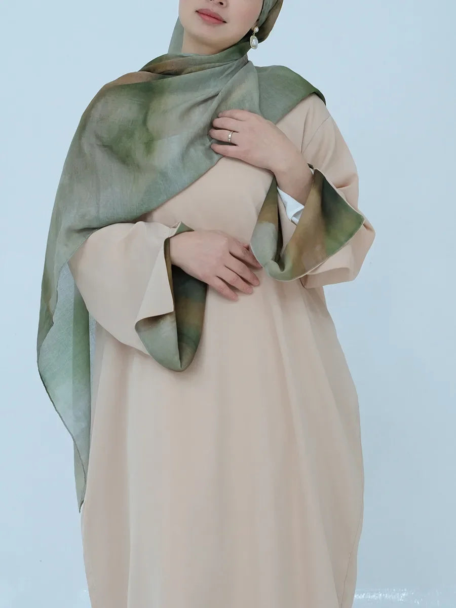 Muslim Türkiye Dubai Abayas For Women Loose Long Dress Kfatan Modest Ramadan Robe Femme Islamic Clothing Holiday Maxi Dresses.