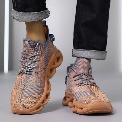 Männer Schuhe Bequeme Turnschuhe Atmungsaktiv Für Mesh Tennis Sport Laufen Gehen Im Freien Rot Fliegen Weben Frauen Slip-on Gym schuhe