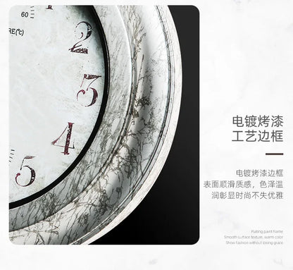 100 % wasserdichte Wanduhr, Outdoor-Uhr, Badezimmer, Küche, Terrasse, Geschäft, Wohnzimmer, dekorative Wanduhr, stilvolle, geräuschlose Wanduhr