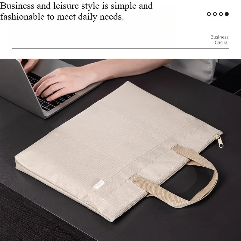 Portable document bag Oxford cloth business and leisure briefcase men and women portable document bag.