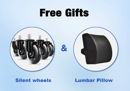 AUTHMIC Premium Ergonomischer Bürostuhl mit 6D-verstellbaren Armlehnen, 3D-Kopfstütze, 3-Zonen-Rückenlehne, 200 kg Tragkraft, Liegestuhl 90 ° -160 °