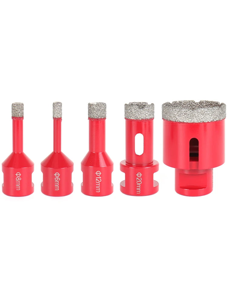 1 Stück 6–100 mm Trocken-/Nass-Diamantkernbohrer-Set für Keramikfliesen, Granit, Marmor, Beton – M14-Gewindeöffner, Lochsägenschneider