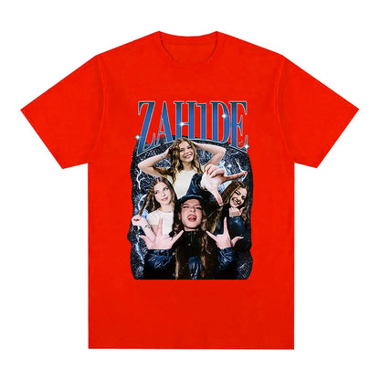 Zahide Merch Graphic Print T-shirt Men Women Fashion Hip Hop T Shirts Cotton Casual Oversized Short Sleeve T-shirts Streetwear.
