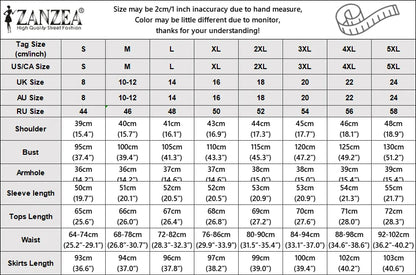 Fashion Muslim Sets Women 2PCS Outfits ZANZEA Elegant Long Sleeve Blouse Dress Suits Casual Solid Tracksuits Loose Matching Sets.