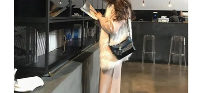 Loribindwood Gestrickte Pullover Breite Bein Hosen Anzug für Frauen Herbst/winter 2022, Neue Koreanische Lose Mode Zwei-stück Set