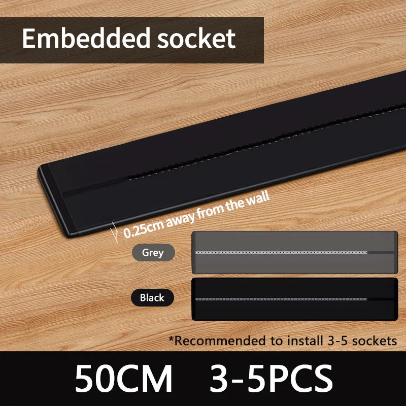 Steckdose Power Rail Steckdose verdeckte verdeckte Wand Küchen steckdose mit EU, UK und koreanischen Universal stecker Adapter