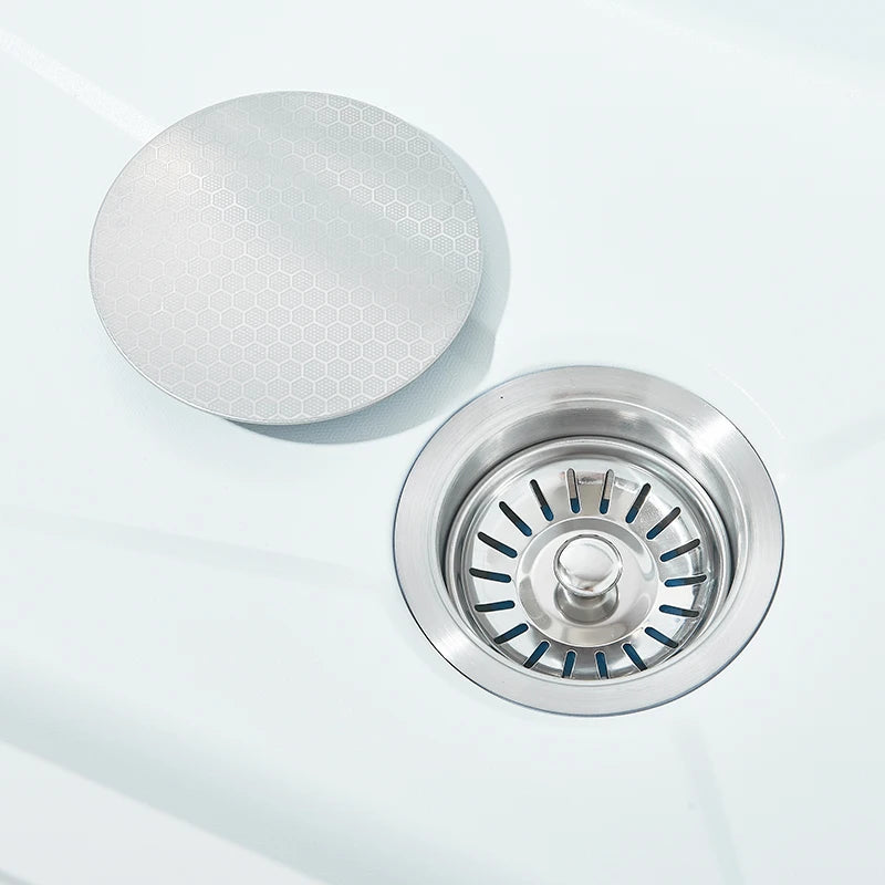 Multifunktionaler digitaler fliegender Regenhahn, weiß, doppelter Wasserfall, Edelstahl-Waschbecken, Küchenspüle, geprägt, großer Einzelschlitz