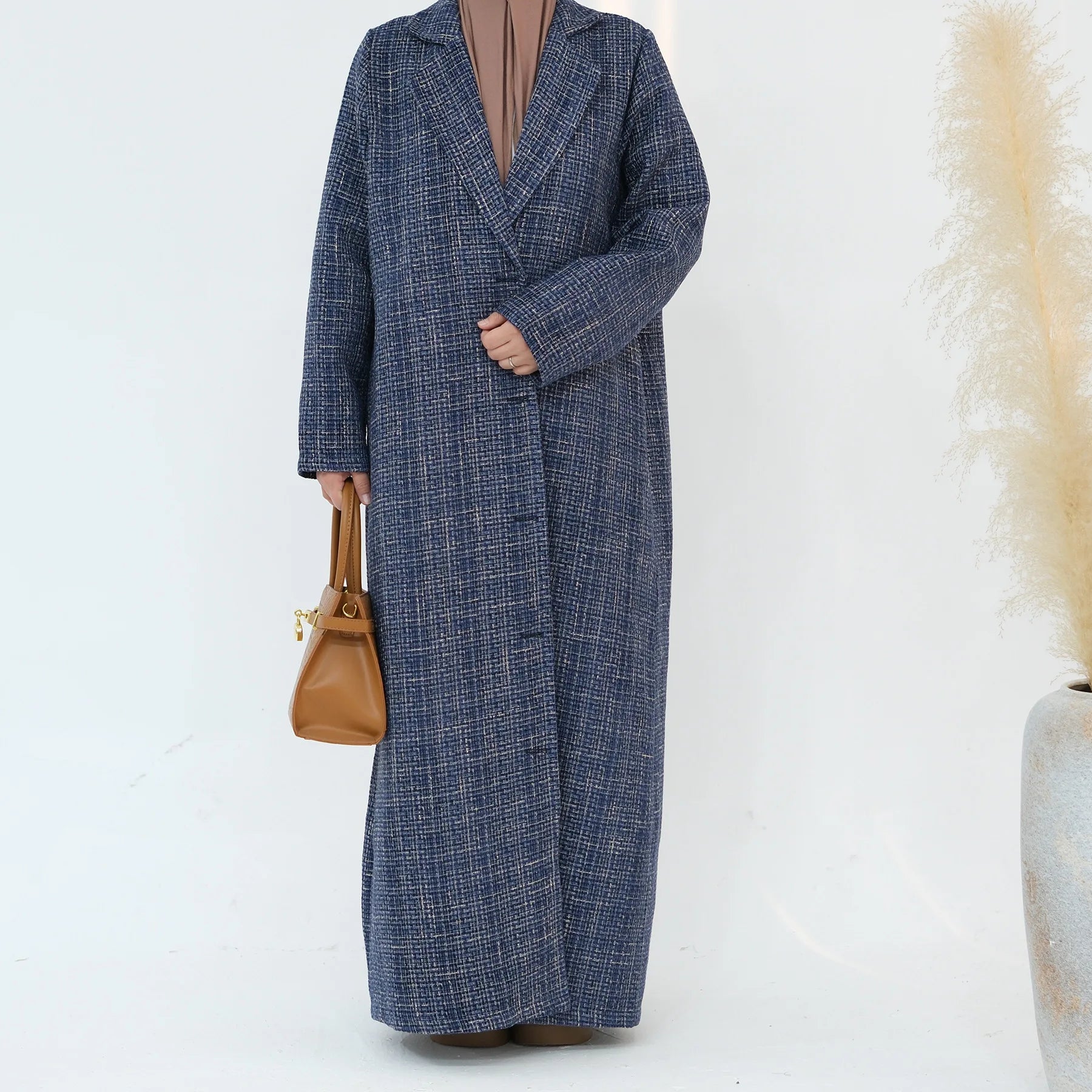 Ramadan Eid Winter Open Abaya Dubai Muslim Modest Coat Kimono African Dresses For Women Kebaya Kaftan Islam Robe Femme Musulmane.