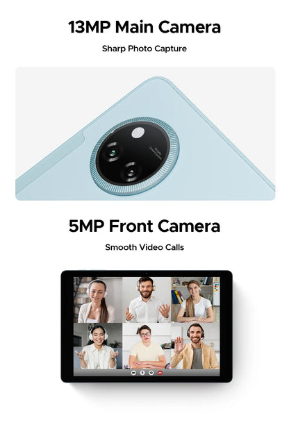 DOOGEE Tab A9 Pro+ Tablet PC Android 15 Dual Speakers 11'' Screen 30GB RAM (6GB+24G) 128GB 8580mAh Battery Widevine L1 Smart Pad