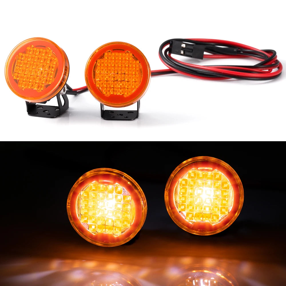 AXSPEED 1Set LED Lights Headlights Spotlight for TRX-4 TRX-6 Axial SCX10 90046 Wraith 1/10 RC Car Decoration Parts Accessories