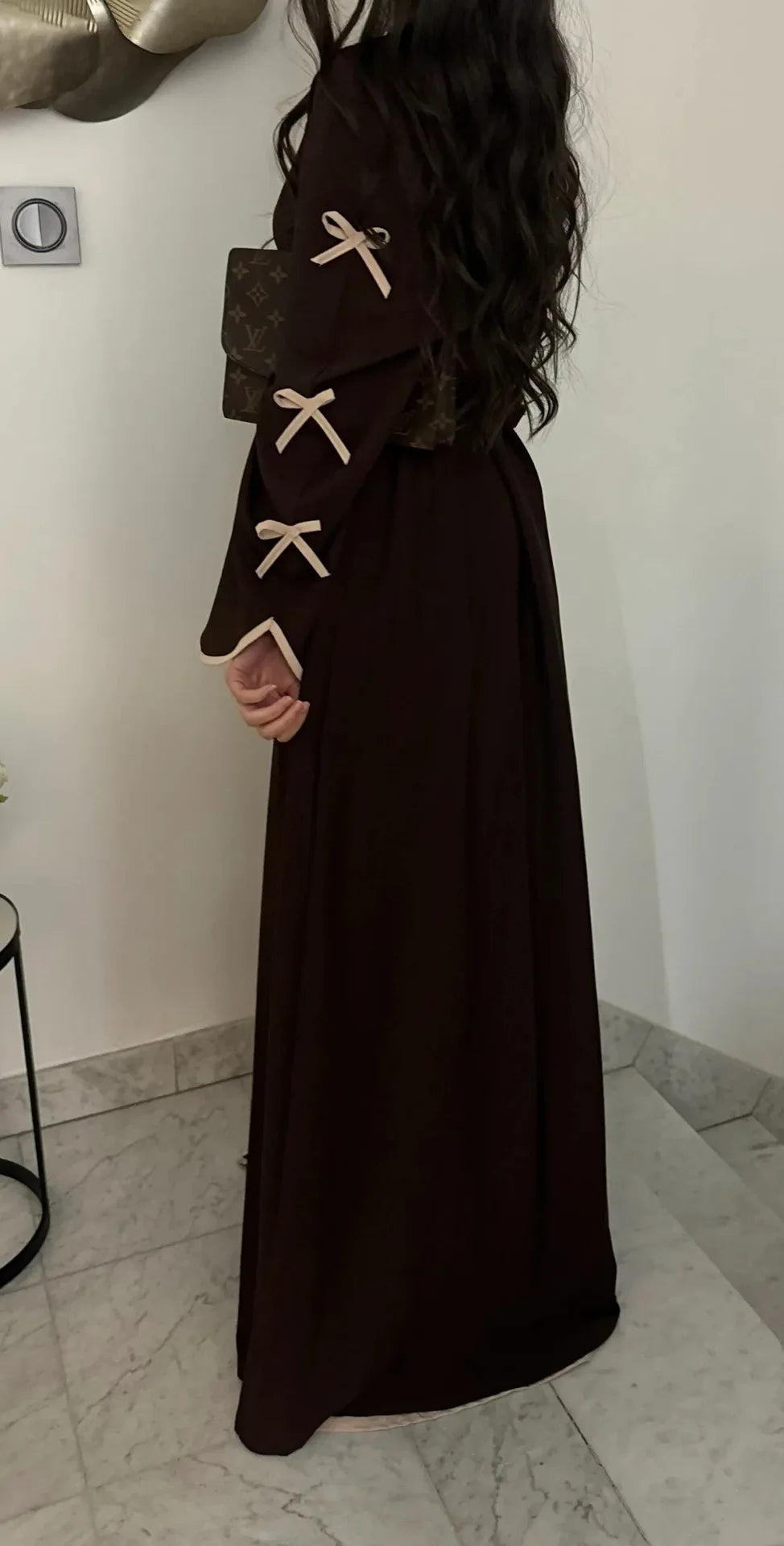 Eid Bow Abaya Women Cardigan Dress Muslim Party Caftan Robe Jalabiya Morocco Dubai Kaftan Islam Vestidos Largos Ramadan 2025