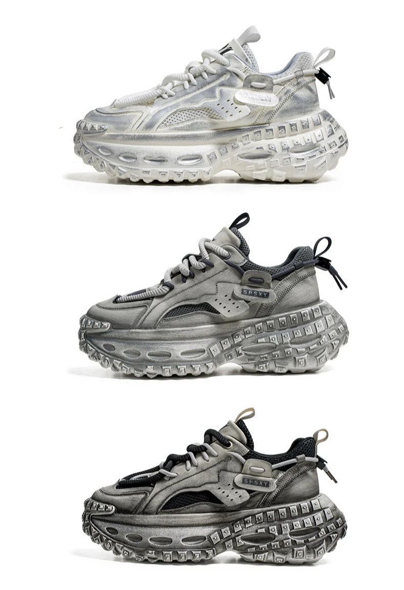 New Summer Outdoor Men's Casual Thick Bottom Sneaker Shoes for Men Sports Breathable Mans Popular Loafers Model Male Sneakers.