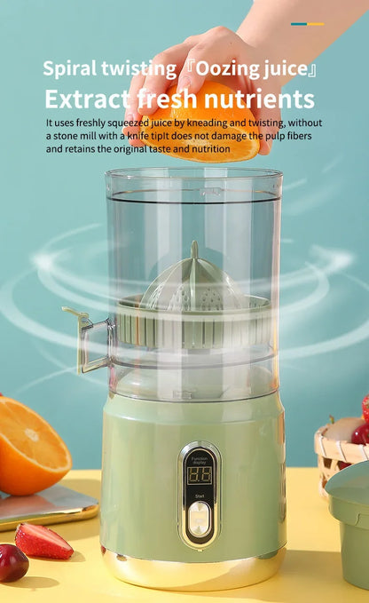 Electric Orange Juicer Portable 600ml Original Citrus Fruit Juice Extractor Lemon Squeezer Machine Smoothie Blender USB Charge.