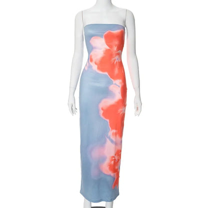 Frauen Kleider Sommer Neue Streetwear Fashion Print Beiläufige Dünne Kleid Sexy Off Schulter Elegante Weibliche Club Party Kleid Kleidung.