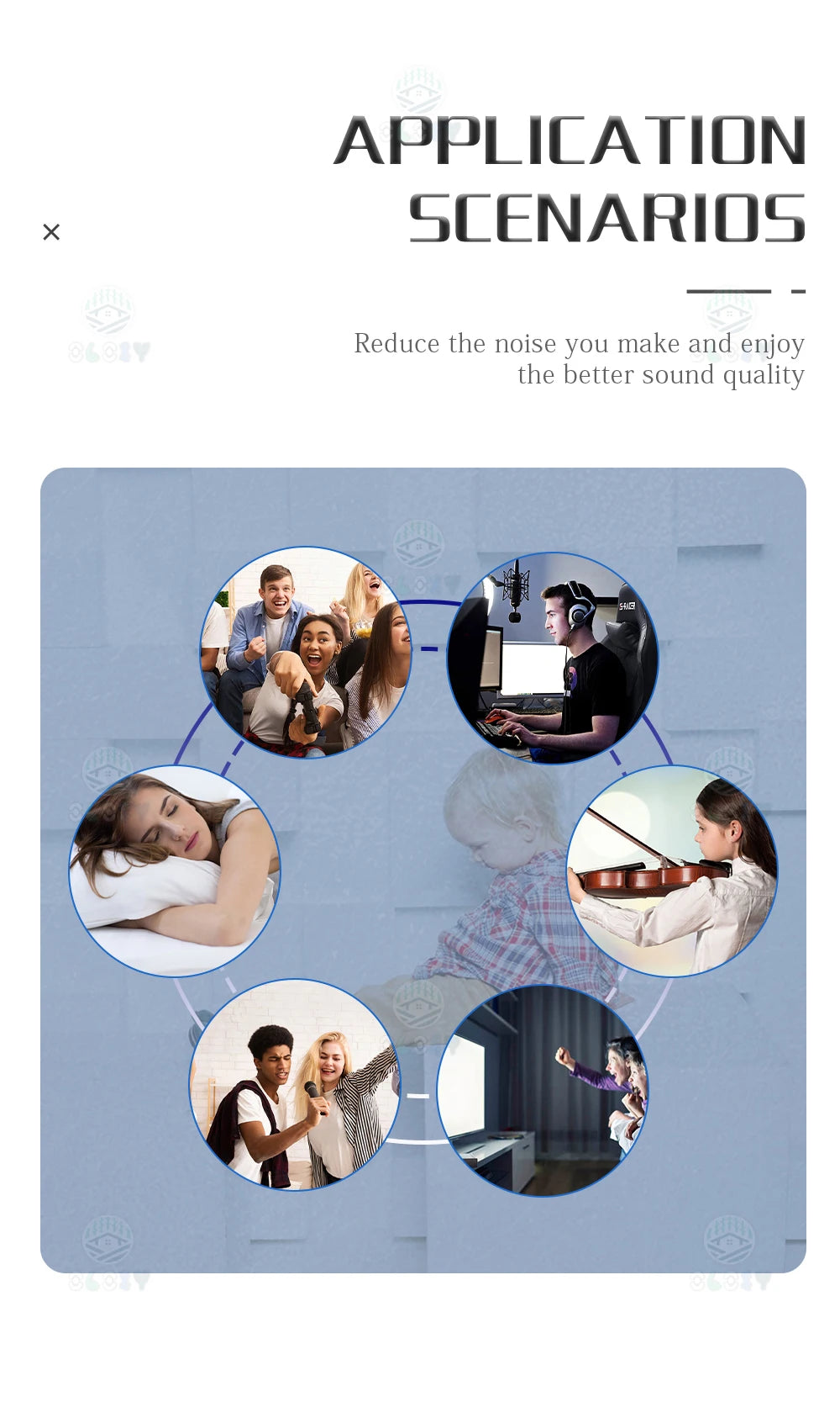 Hexagon 12 Pcs Sound Absorbing Panels Acoustic Wall Absorcion For Home Recording Studio Acoustic Insulator Door Sealing Strip