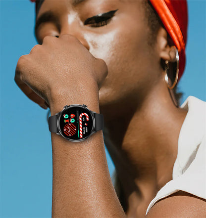 2025 New Smartwatch Women AMOLED HD Screen Always On Display Bluetooth Call IP68 Waterproof GPS Smart Men Watch For Android ios.