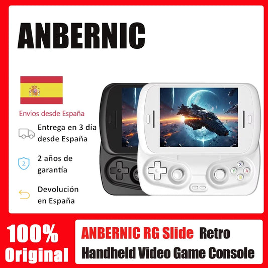 ANBERNIC RG Slide Portable Game Console 4.7-inch LTPS Transparent Display Screen 1280*960 Resolution Classic Video Game Player.