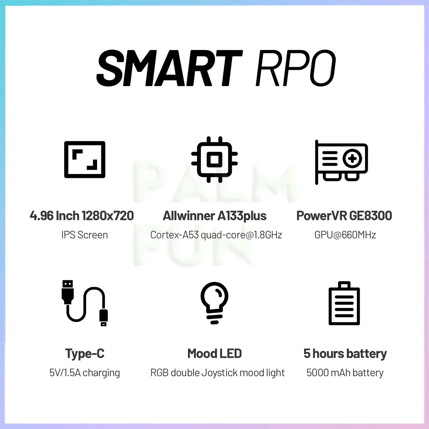 Trimui Smart Pro Portable Retro Arcade Game Console 4.96inch IPS Handheld Game Console Type-C LINUX HD Screen Smart Video Player.