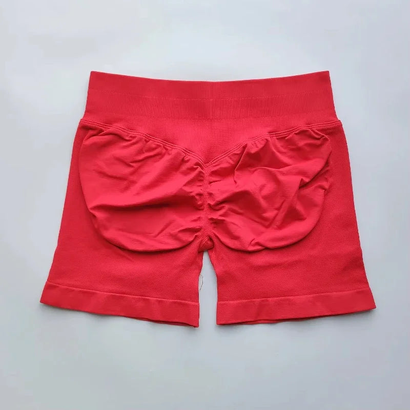 Yoga Shorts Resistance Exercise Shorts Seamless Low Waist Scrunch Bum Gym Shorts Workout Biker Short Stretch Fitness Sportwear
