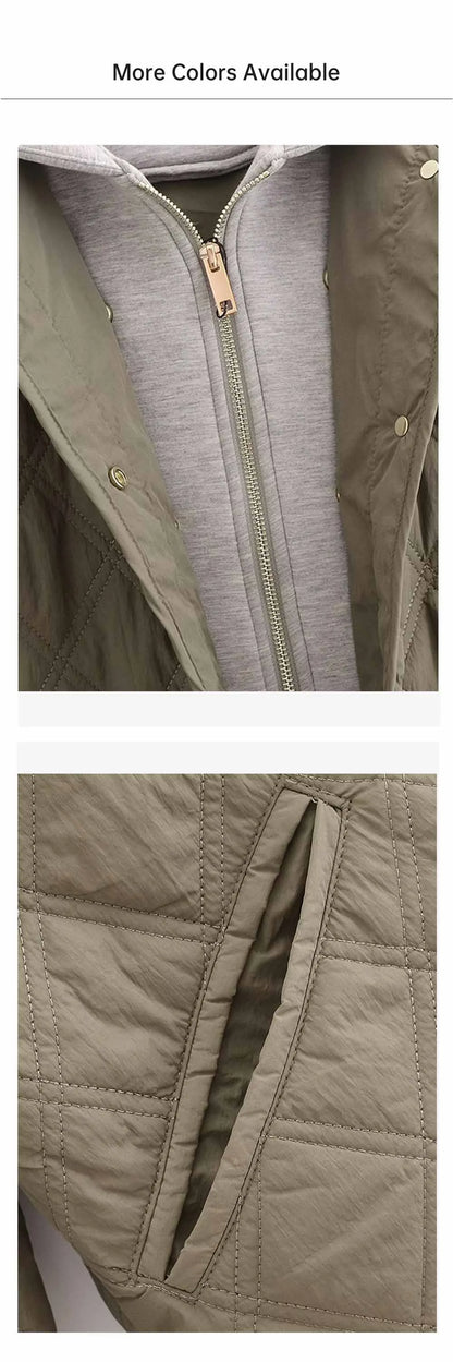 Unizera 2024 Herbst/Winter neues Produkt Mode lässig Damen Rundhals ausschnitt lose Langarm Kapuzen jacke Top.