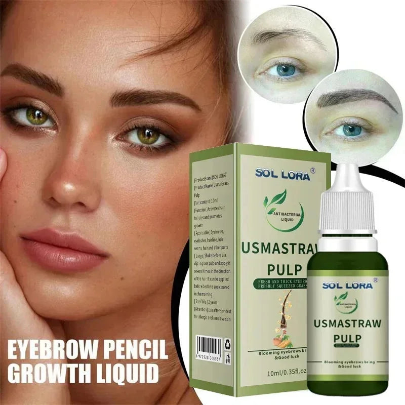 Eyebrow Growth Serum Eyelash Hair Growth Anti Hairs Loss Product Prevent Baldness Fuller Thicker Lengthening Eyebrow Makeup.