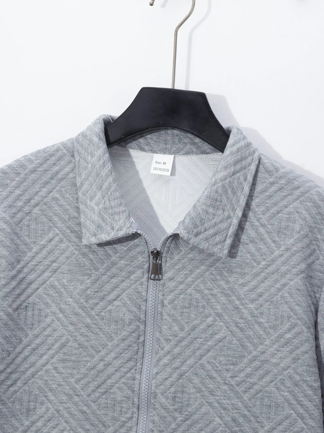 Men's Summer New Style Solid Color Knitted Short Sleeve Cardigan with Long Pants Casual Set Sporty Look from Mainland China