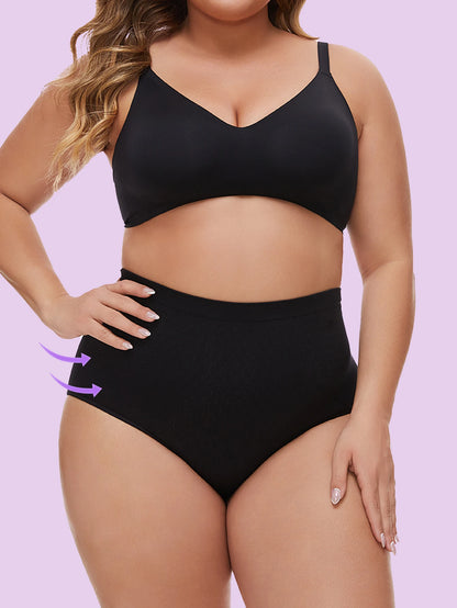 Plus size women's panties Seamless Shapewear shorts High waist belly lift body panties Plus size shapewear bottoms.
