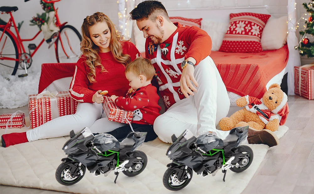 1:18 Home Children Plastic Car Decor Off-road Vehicle Collection Office Model Toy Diecast Motorcycle Simulation Portable.