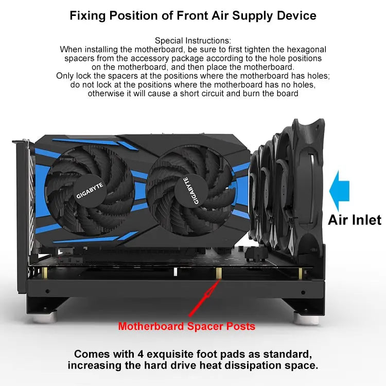 DIY Chassis X79 X99 Computer Case ATX Open Motherboard Holder ATX/-ATX/ITX Open Chassis PC Frame Chassis with Fine Mesh Steel.