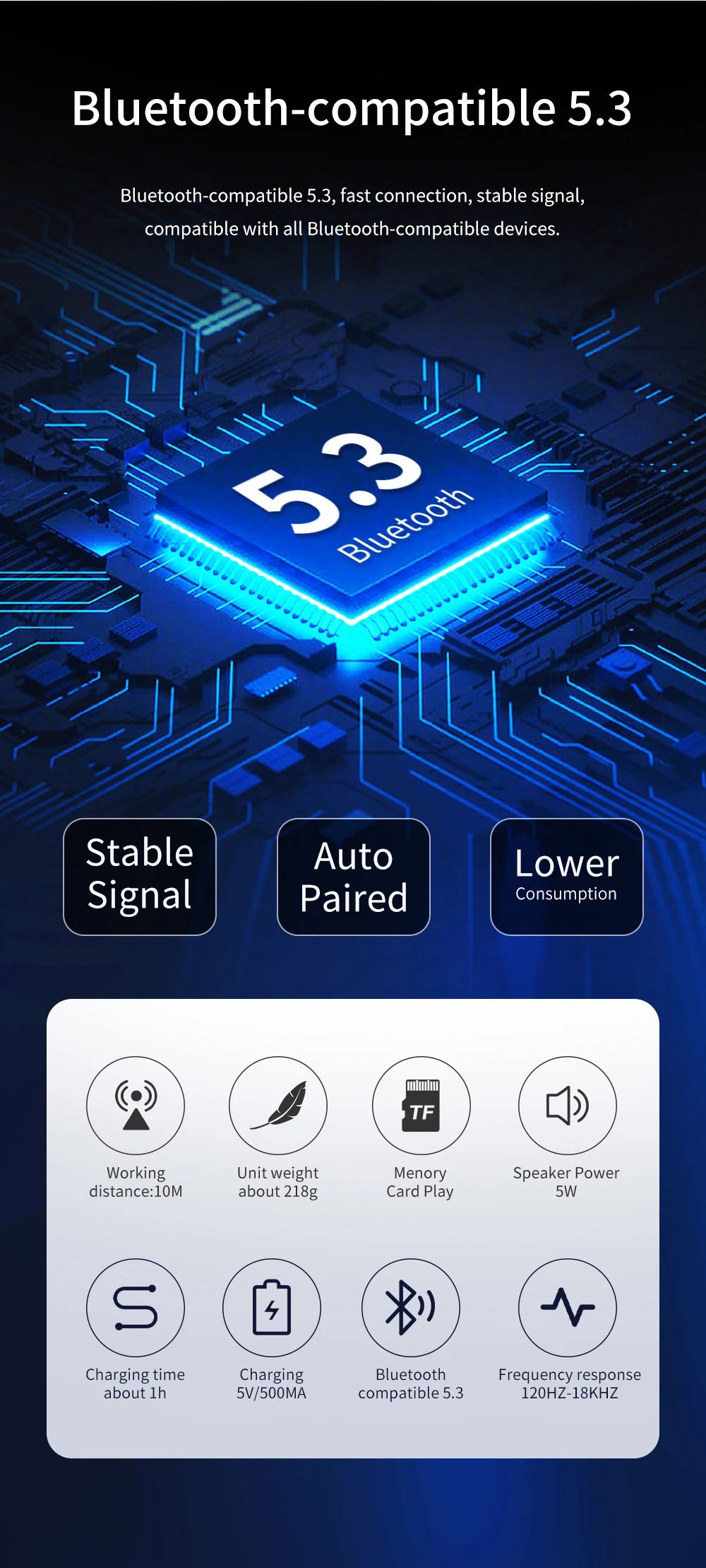 Bluetooth Speaker TG659 Mini Portable Wireless Powerful Speakers TWS BT 5.3 Sound Box HIFI Loudspeaker Supports TF Card Radio.