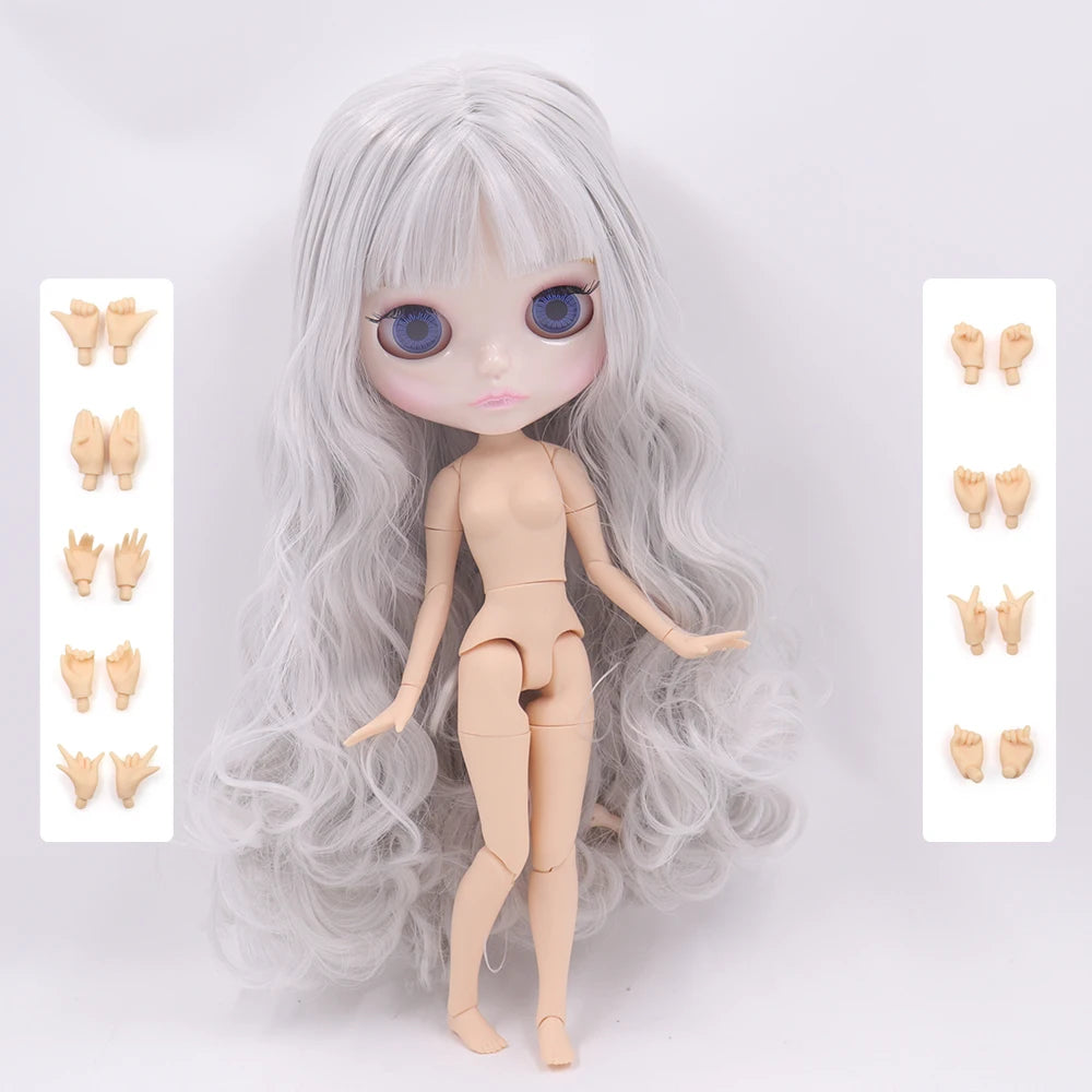 ICY DBS Blyth Doll 1/6 Joint Body 30CM BJD toys Natural shiny face with extra hands AB DIY Fashion Dolls girl gift