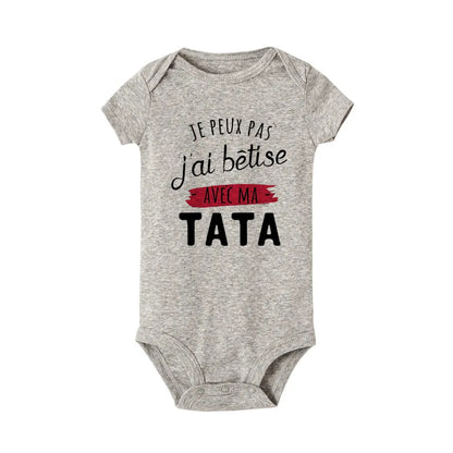 Ich habe eine verrückte Tante und ich habe es nicht Angst, Neugeborene Baby-Bodys, lustige süße Kleinkind-Säuglings-Overalls, Strampler-Outfits
