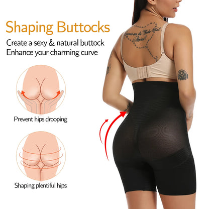 Women Body Shaper High Waisted Trainer Tummy Control Panties Butt Lifter Slimming Underwear Waist Cincher Shapewear Shorts.