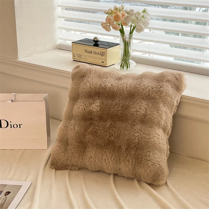 Luxury Faux Rabbit Fur Velvet Fleece Plush Soft Warm Bedding Set Super Comfortable Duvet Cover Set Blanket Bed Sheet Pillowcases