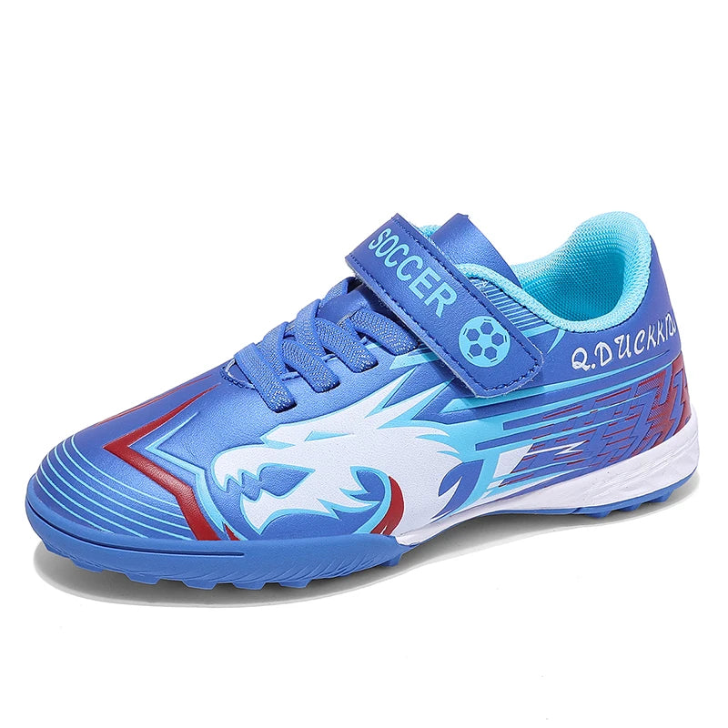 Childrens Football Shoes Summer New Outdoor Grass Professional Competition Training Sports Anti Slip Soccer Shoes for Kids.