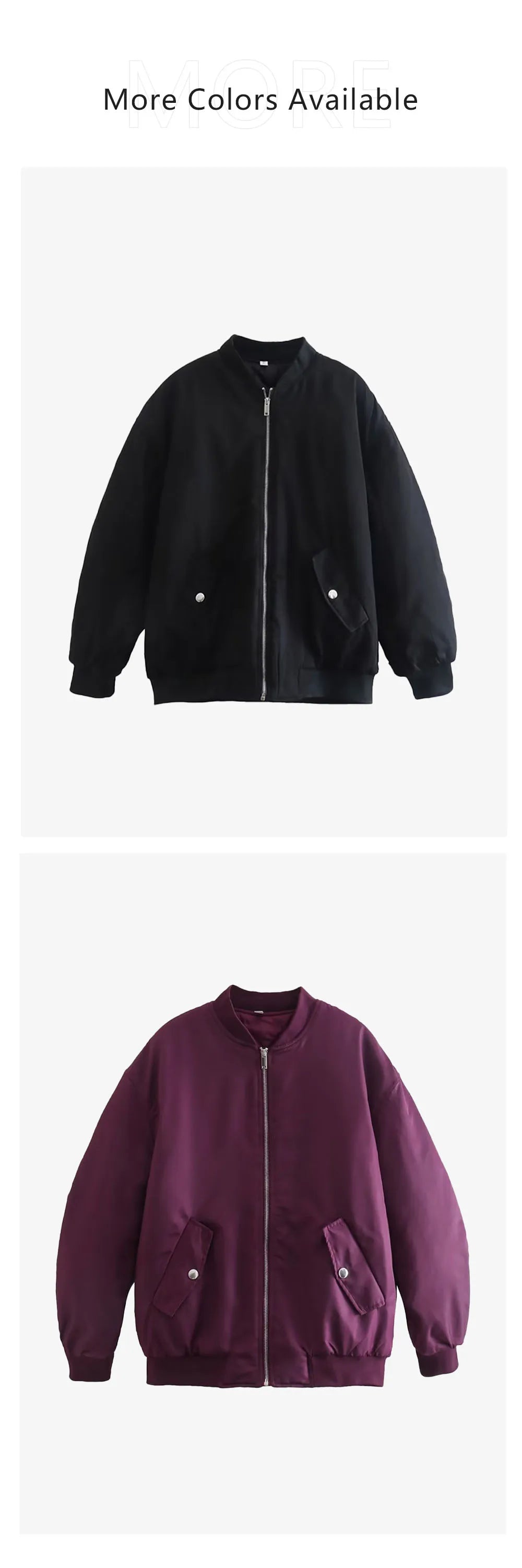 UNIZERA2023 Herbst und Winter Neue frauen Mode Stil Stehkragen Solide Lose Fit Flieger Jacke Baumwolle Mantel