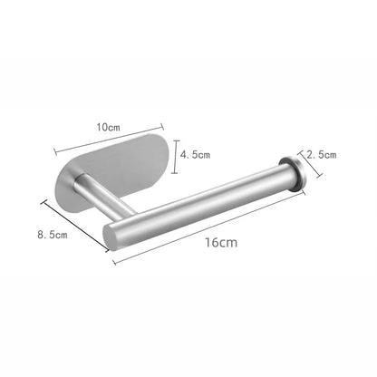 Badezimmer-Papierhandtuchhalter, vertikaler Toilettenpapierhalter aus Edelstahl, perforationsfreier, bodenstehender Toilettenpapierhalter