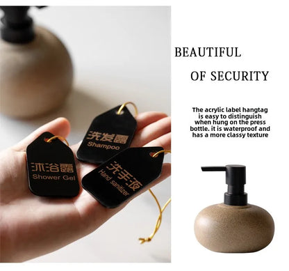 Nordic Keramik Lotion Flasche Squeeze Flasche Bad Seife Spender Shampoo Körper Lotion Conditioner Flasche Bad Zubehör