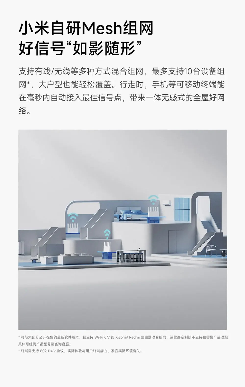 Xiaomi Router BE5000 2.5G Wifi 7 Wiress Router Mesh Group 2.4GHz 5GHz MLO Dual Band Works with Xiaomi mijia mihome App Network.